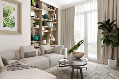 Уютная квартиры: дизайн интерьера маленькой однокомнатной студии, фото