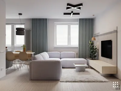 Дизайн интерьера: Дизайн квартиры 72 кв.м в ЖК Водный. Room Tour Дизайн  квартиры в современном стиле - YouTube