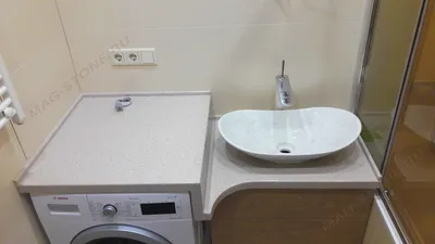 Разноуровневая столешница в ванной | Компания «Маг-Стоун»