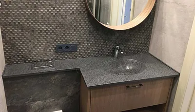 Столешницы из искусственного камня в ванную комнату в Москве - купить на  заказ по доступным ценам