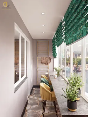 Балкон в лимонных тонах – посмотреть 52 фото дизайна интерьера балконов в  лимонном цвете: портфолио, цены на услуги в Москве на сайте ГК «Фундамент»