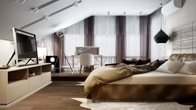 Спальня в стиле шале от TWO APPLE - работа дизайнера Two Apple |  vitdesign.by - живой дизайн