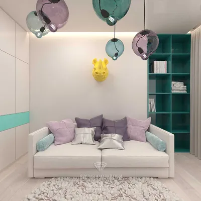 Дизайн современной детской комнаты для девочки
