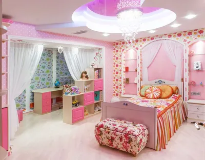 Заказать дизайн детской комнаты для девочки в Москве недорого - Ykproject