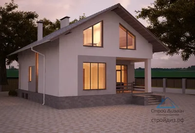 Проект одноэтажного дома с мансардой и подвалом 00-89 🏠 | СтройДизайн