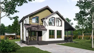 Проект дома \"Словения\" по каркасной технологии по цене от 4,2 мл.