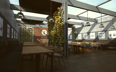 Кафе Ресторан Современный дизайн интерьера 3D Модель $169 - .c4d .fbx .obj  .3ds - Free3D