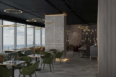 Дизайн ресторана Crystal Lounge 360 кв.м. | Дизайн студия интерьера  Geometrium