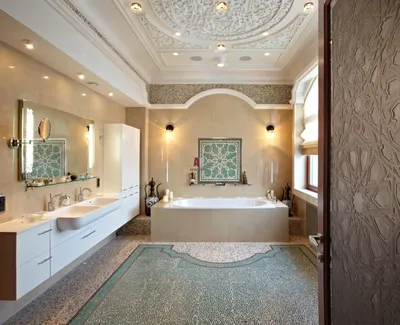 Ванная комната в восточном стиле: создание интерьера в восточном стиле -  интрьер, дизай и плитка для ванной … | Дизайн интерьера люкс, Арабский  декор, Дизайн ванной