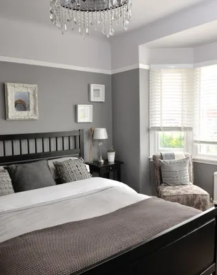 Серая спальня: 100 фото лучших примеров использования полутонов | Дизайн  спальни в серых тонах в современом стиле