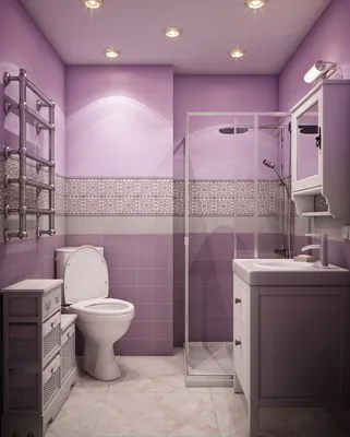 Сиреневая плитка для ванной. 48 фото дизайнерский решений