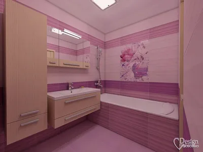 Дизайн ванной комнаты в сиреневых тонах » Картинки и фотографии дизайна  квартир, домов, коттеджей