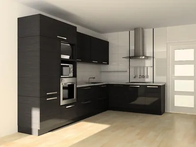 Черная кухня: 50 фото, смеситель, холодильник, стиральная машина