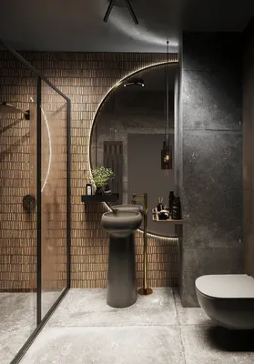 Темная ванная комната: 35 идеальных фото | Candellabra