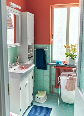 Маленькая ванная комната, много индивидуальности HOME CLUB