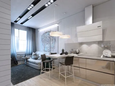 Дизайн интерьера однокомнатной квартиры 40 кв.м | Фото 2016