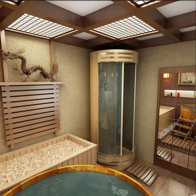 Ванная комната в японском стиле (60 фото)