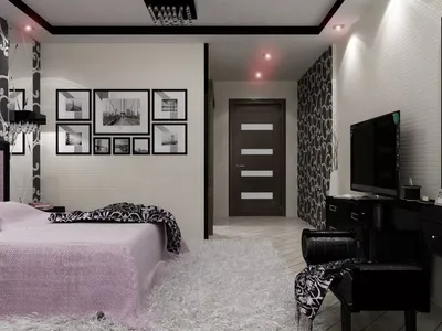 Идеи на тему «Спальня+гардеробная(18 кв.м)» (12) | спальня, гардеробная,  интерьер