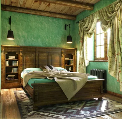 дизайн спальни в зеленых тонах | Дизайн, Зеленая спальня, Женская спальня