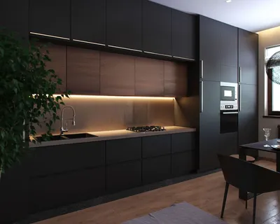 Кухня черного цвета – роскошь и элегантность в вашем доме | Мебель. Дизайн.  Интерьер.
