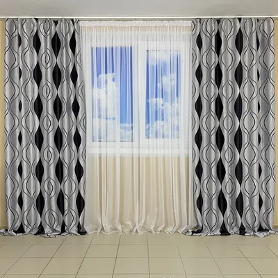 Готовые шторы на маленькие окна, двери блекаут Волна №209 2*1м*2,70м -  купить по лучшей цене в Хмельницком от компании \"Textile Plus\" - 1348450431