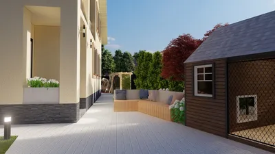 Ландшафтный дизайн участка дома заказать в Уфе - ART Home Архитектурная  студия в Уфе