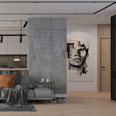 Дизайн интерьера апартаментов в стиле лофт (проект Стандарт) - LAVROV DESIGN