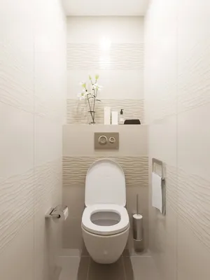 Дизайн туалетной комнаты маленького размера - 67 фото