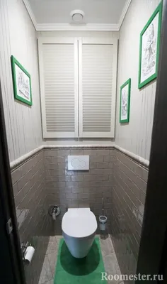 Дизайн туалета маленького размера - фото интерьера