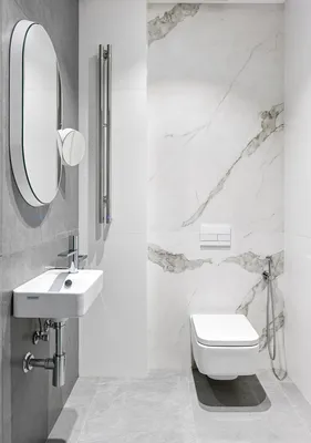 Белые туалеты в современном стиле – 135 лучших фото-идей дизайна интерьера  туалета | Houzz Россия