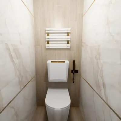 Дизайн-проект Supreme, маленький туалет от «Дон Керам»