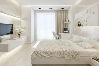 Дизайн маленькой спальни в светлых тонах - 60 фото
