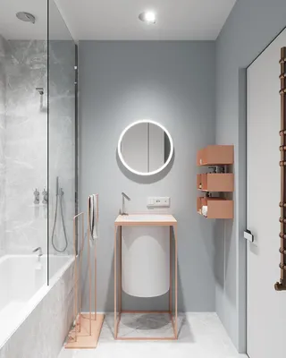 Крашеные стены в ванной комнате: 10 примеров из Instagram | myDecor