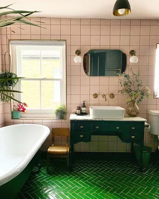 Дизайн ванной комнаты зеленого цвета. Ванная в зеленом цвете — фото идей  красивого оформления