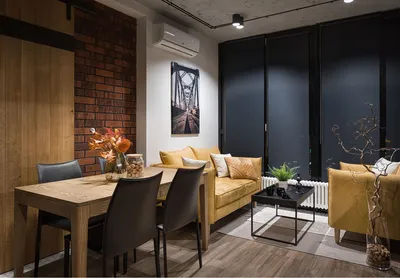 Идеи дизайна – Дизайн кухни-студии – URBAN LIGHT: квартира в стиле Лофт, 65  м2 | PORTES.UA – 2213