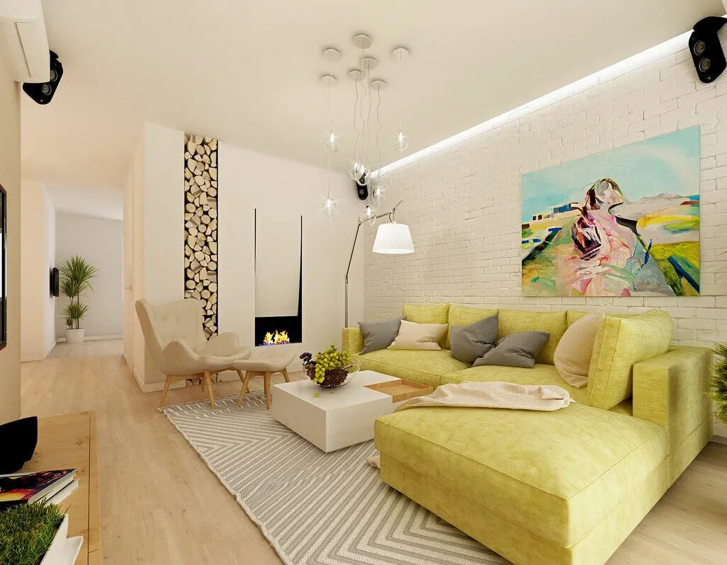 Дизайн интерьера гостиной 20 квадратных метров с фото — INMYROOM