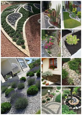 10 эффектных идей для дизайна двора с камнем и щебнем | Дизайн двора,  Огород, Дизайн