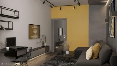 Дизайн двухкомнатной квартиры | дизайн интерьера Аквилегия