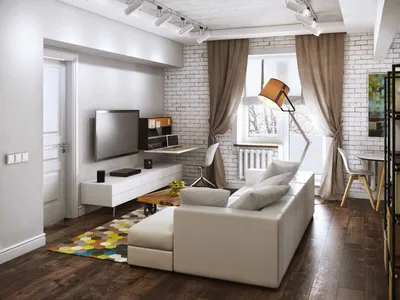 Идеи дизайна интерьера в двухкомнатной квартире | Дизайн интерьера | Дзен