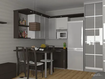 Дизайн комнаты в общежитии с кухней - 69 фото