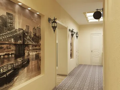 Обои в коридоре дизайн: какие обои лучше клеить в прихожей фото, обои для  коридора расширяющие пространство фото, как выбрать