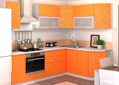 Кухня в оранжевом цвете: 100 фото лучших идей в дизайне интерьера