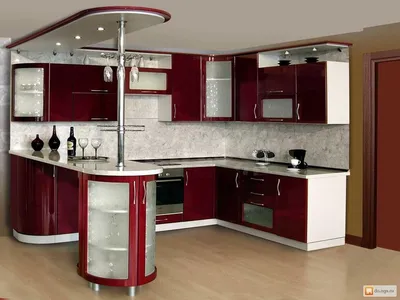 Угловая кухня с барной стойкой: дизайн кухонного гарнитура, 50 фото идей