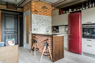 Дизайн кухни-студии с барной стойкой (16 фото), варианты интерьера кухни  студии с барной стойкой | Houzz Россия