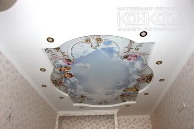 Натяжной потолок в гостиную: фото дизайна и цены в Санкт-Петербурге