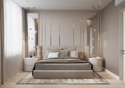 Дизайн спальни в бежевых тонах современном стиле - 69 фото