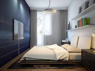Дизайн спальни 13 кв. м - Новосибирск