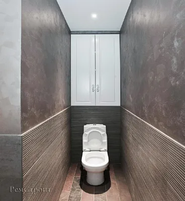 Дизайн туалета в панельном доме - 60 фото