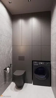 Фото дизайн санузла из проекта «Интерьер квартиры в современном стиле, ЖК  «Символ», 64 кв.м.» | Черные ванные комнаты, Интерьер, Роскошные ванные  комнаты