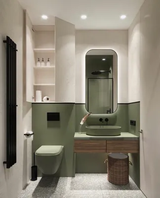 Дизайн туалетной комнаты с раковиной - 64 фото